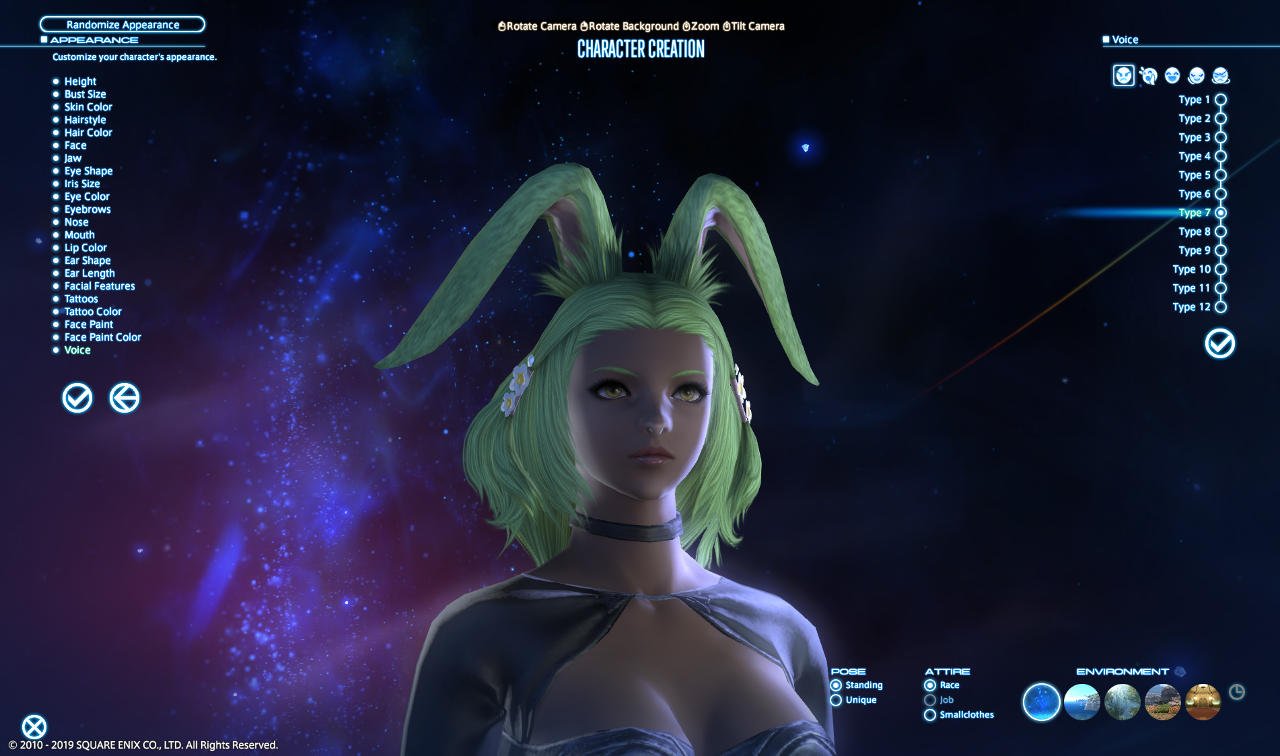 My green-haired Viera