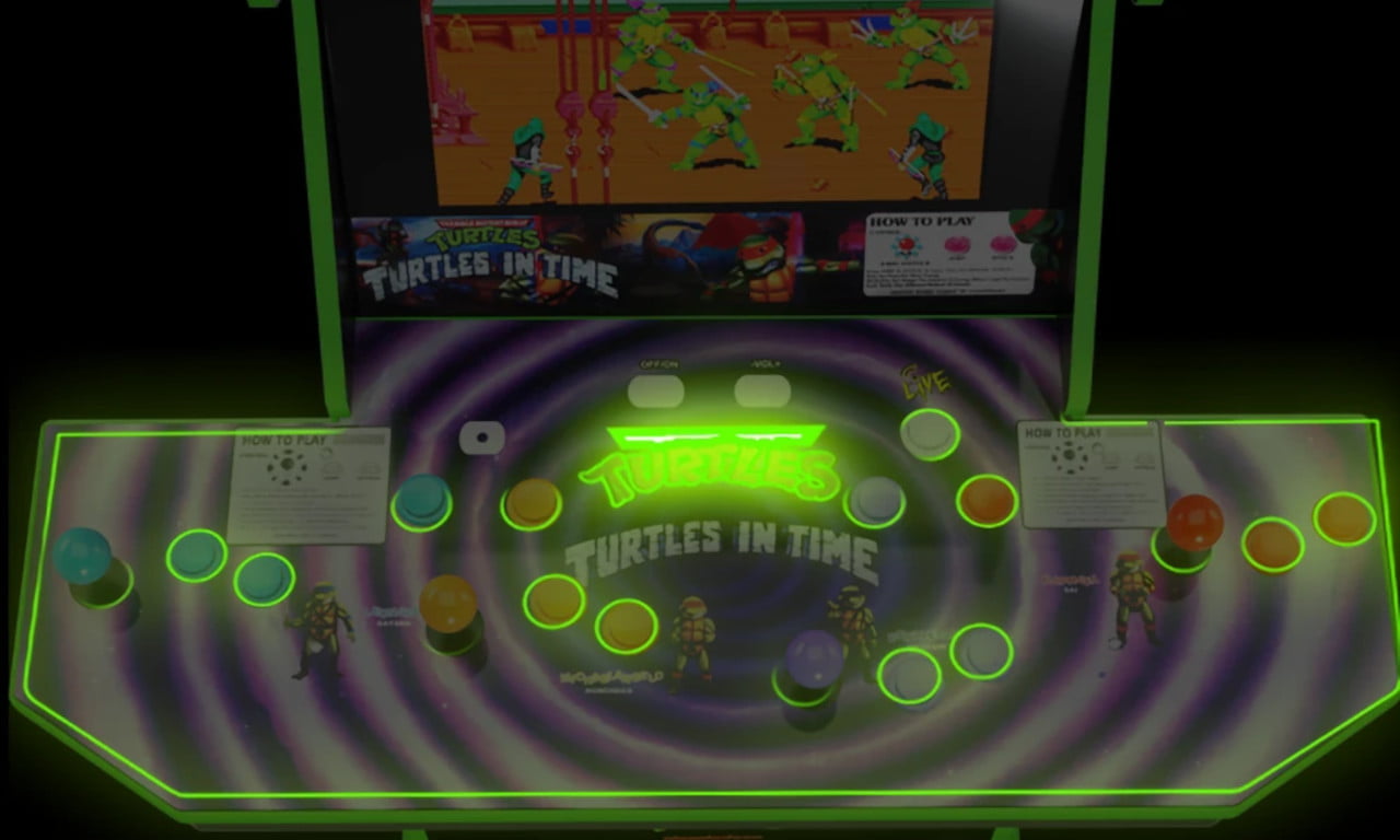 Turtles In Time arcade machine controls